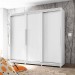 Guarda-Roupa Móveis Lanza Veneto 3 Portas de Correr 5 Gavetas Com Pés Branco 20.0130 