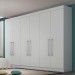 Guarda-Roupa Made Marcs Alba 6 Portas 4 Gavetas Branco Acetinado 100% MDF 8394.107