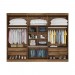 Guarda-Roupa Made Marcs Alba 6 Portas 4 Gavetas Com Espelho Braúna/Off White 100% MDF 8395.138 
