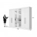 Guarda-Roupa Made Marcs Alba 6 Portas 4 Gavetas Com Espelho Branco Acetinado 100% MDF 8395.107