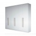 Guarda-Roupa Santos Andirá Versalhes 6 Portas 4 Gavetas Branco/Branco 148566