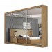 Guarda-Roupa Móveis Europa Toronto 3 Portas de Correr 6 Gavetas 3 Espelhada Amêndoa 100% MDF (Costa 6mm) 11173.8