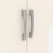 Guarda-Roupa Henn Açaí 3 Portas 2 Gavetas Com Espelho Com Pés Castanho/Off White DA133-138/O914-64