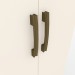 Guarda-Roupa Henn Caju 4 Portas 3 Gavetas Com Espelho Com Pés Castanho HP/Off White D135-138/O914-64