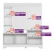 Home Linea Brasil Alagoas Para TV até 50" Amêndoa/Titanio 810002033/205859