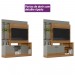 Home Linea Brasil Alagoas Para TV até 50" Amêndoa/Titanio 810002033/205859