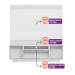 Home Linea Brasil Barretos Para TV até 75" Nature/Chumbo 810002038/207063