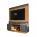 Home Linea Brasil Barretos Para TV até 75" Nature/Chumbo 810002038/207063