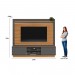 Home Linea Brasil Guararapes Para TV até 75" Com LED Ripado Nature/Chumbo 810010174/207063