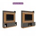 Home Linea Brasil Guararapes Para TV até 75" Com LED Ripado Nature/Chumbo 810010174/207063