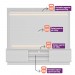 Home Linea Brasil Guararapes Para TV até 75" Com LED Ripado Nature/Chumbo 810010174/207063