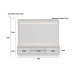 Home Linea Brasil Guararapes Para TV até 75" Com LED Ripado Nature/Chumbo 810010174/207063
