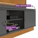 Home Linea Brasil Guararapes Para TV até 75" Com LED Ripado Nature/Chumbo 810010174/207063