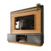 Home Linea Brasil Guararapes Para TV até 75" Com LED Ripado Nature/Chumbo 810010174/207063