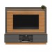 Home Linea Brasil Guararapes Para TV até 75" Com LED Ripado Nature/Chumbo 810010174/207063