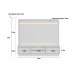 Home Linea Brasil Guararapes Para TV até 75" Com LED Ripado Nature/Off White/Petra Flex 810010174/207039