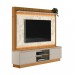 Home Linea Brasil Guararapes Para TV até 75" Com LED Ripado Nature/Off White/Petra Flex 810010174/207039