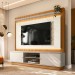 Home Linea Brasil Guararapes Para TV até 75" Com LED Ripado Nature/Off White/Petra Flex 810010174/207039