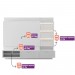 Home Linea Brasil Maceió Para TV até 70" Com LED Amêndoa/Chumbo 810002032/205863
