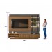Home Linea Brasil Maceió Para TV até 70" Com LED Amêndoa/Chumbo 810002032/205863