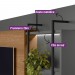 Home Linea Brasil Maceió Para TV até 70" Com LED Amêndoa/Chumbo 810002032/205863