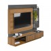 Home Linea Brasil Maceió Para TV até 70" Com LED Amêndoa/Chumbo 810002032/205863