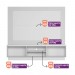 Home Linea Brasil Maringá Para TV até 70" Nature/Petra/Off White Flex 8100022037/207039