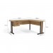 Kit Office Kappesberg Versátil 170x150cm 2 Gavetas com Chave com Pés Metálicos 1170A-IT Itapuã