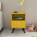 Mesa de Cabeceira Movelbento Retrô RT 3019 1 Gaveta 40x58x38cm Amarelo 3019[1022664]