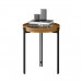 Mesa de Canto Linea Brasil Mônaco Couro Nature Fosco 810011006-207070