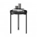 Mesa de Canto Linea Brasil Mônaco Couro Preto TX 810011006-207676