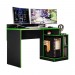 Mesa Gamer Albatroz Play Preto Fosco Liso/Verde Neon 2105.226 