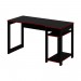 Mesa Gamer Tecno Mobili 136cm 1 Prateleira Espaço Para 2 Monitores Preto/Vermelho ME4152