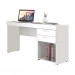 Mesa Notável Office 121cm 2 Gavetas Branco New 