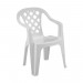 Conjunto Mesa Pisani Plástica com 4 Cadeiras Branco
