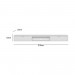 Nicho Modular Linea Brasil Premium 220cm Para TV até 65" Nature/Off White 810014036/207039