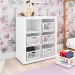 Nicho Organizador Multifuncional Tecno Mobili 71,8cm 6 Prateleiras 6 Cestos Branco/Branco OG2201