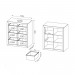 Nicho Organizador Multifuncional Tecno Mobili 71,8cm 6 Prateleiras 6 Cestos Branco/Branco OG2201