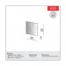 Painel Decorativo Dalla Costa ES5 Quadrado Espelhado 30cm Off White Brilho (WW) 100% MDF