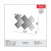 Painel Decorativo Dalla Costa TB83 3D Losango Espelhado Preto Brilho (PP) 100% MDF