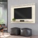 Painel Frade Life para TV até 55 Polegadas Off White/Canela