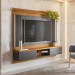 Painel Home Linea Brasil Barcelona 220cm Para TV até 75” + Kit Fita Led Nature/Chumbo 810010143/207063