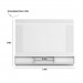 Painel Home Linea Brasil Barcelona 220cm Para TV até 75” + Kit Fita Led Nature/Chumbo 810010143/207063