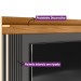 Painel Home Linea Brasil Barcelona 220cm Para TV até 75” + Kit Fita Led Nature/Chumbo 810010143/207063
