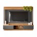 Painel Home Linea Brasil Barcelona 220cm Para TV até 75” + Kit Fita Led Nature/Chumbo 810010143/207063