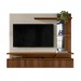 Painel Home Linea Brasil Maragogi Para TV até 60” 1 Porta Ripado com Espelho Freijó/Off White 810006049/205739