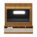 Painel Home Linea Brasil Ouro Preto Para TV até 75” + Kit Fita Led Ripado Nature/Off White 810010146/207039