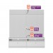Painel Home Linea Brasil Ouro Preto Para TV até 75” + Kit Fita Led Ripado Nature/Chumbo 810010146/207063