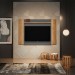 Painel Linea Brasil Aurora Para TV até 60” Nature/Chumbo 810006048/207063