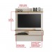 Painel Notável NT 1155 para TV até 55 Polegadas Off White/Freijó Trend